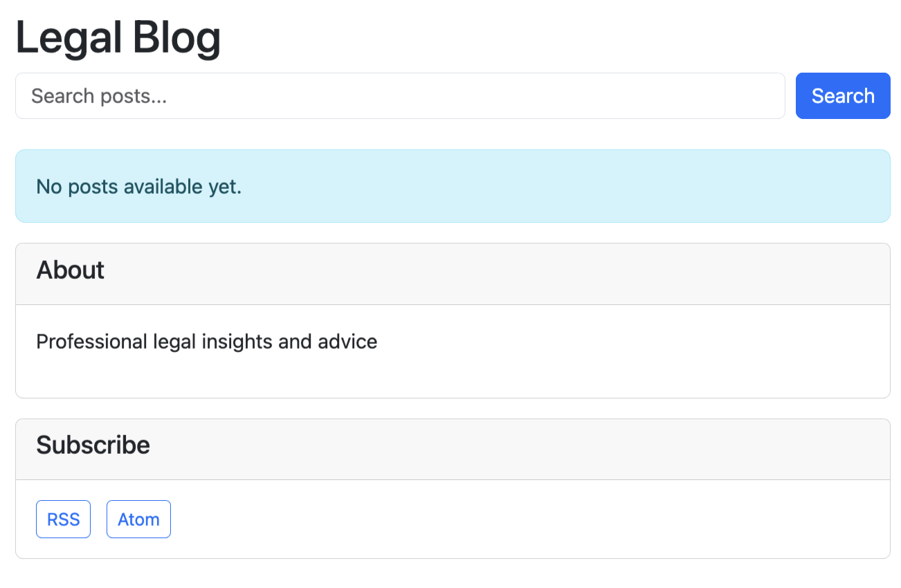 LeanPress Blog Frontend